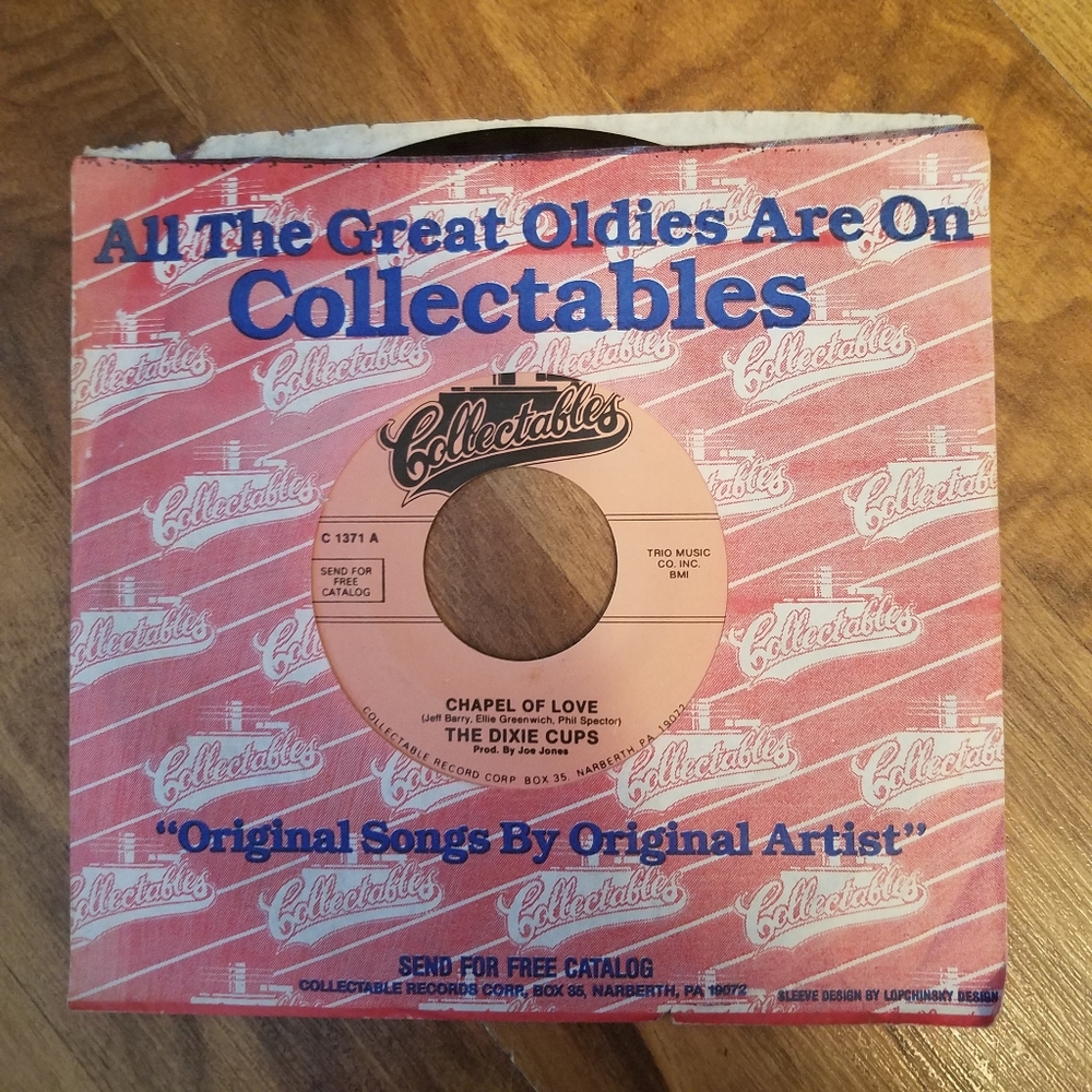 THE DIXIE CUPS Chapel of Love Aint That Nice REISSUE 45 VG+ Q